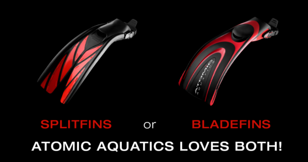 Atomic Aquatics SplitFins or BladeFins - We Love Both header