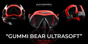 Atomic Aquatics Venom Frameless Mask with Gummi Bear UltraSoft Face Seal 
